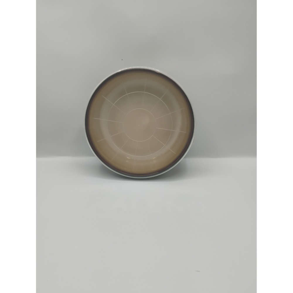 Sango Nova Brown Ceramic Ramekin Small Brown Excellent Ribbed Bakeware with Lid